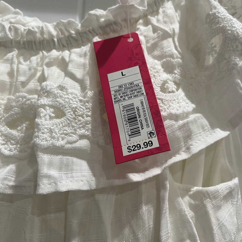 White target dress